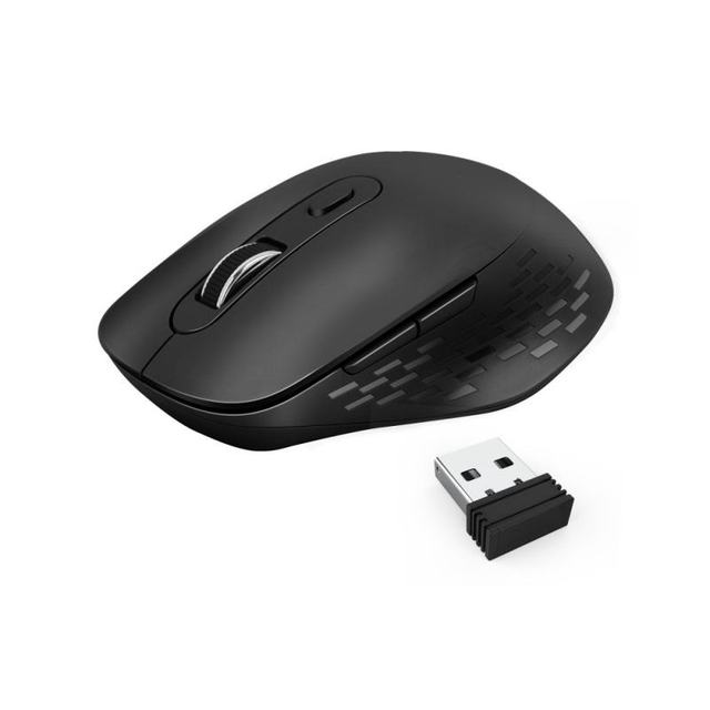 Optical USB 2.4G Wireless BT Mouse with 1600 DPI Ergonomic 3D Design Waterproof for Windows Mac Office Home Use