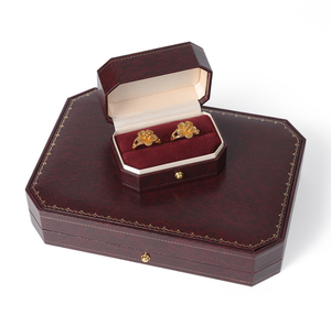 Luxury Octagonal <b>Jewelry</b> Packaging <b>Box</b> With Gold <b>Stitch</b> Soft Suede Lining Multi Sizes Custom Logo <b>Jewelry</b> Storage <b>Box</b> - Product Image 1