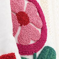 Saint Valentin rose coeur poinçon aiguille housse de coussin personnalisée haute qualité coton décor taie d'oreiller