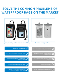 Thời trang mới màn hình cảm ứng điện thoại di động điện thoại thông minh pouch ipx8 điện thoại không thấm nước trường hợp với armband - Product Image 5