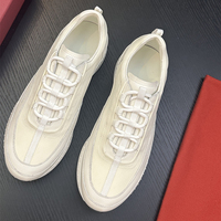 Baskets de skate rétro pour hommes, style de luxe de créateur, originales, en cuir véritable pleine fleur de vache, à lacets, pour affaires et loisirs