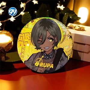 GIRLS BAND CRY Nina <span class=keywords><strong>Saito</strong></span> Rupa Merchandise Anime Badge en métal peint réfléchissant à double flash pour sac Ita, pour les amateurs de musique - Product Image 4