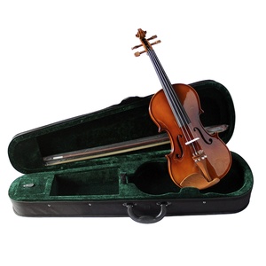 Violín Popular 4/4 de Color Natural, Violín de Madera Maciza de Brasilwood para Estudiantes, Niños, Principiantes y Adultos - Product Image 1
