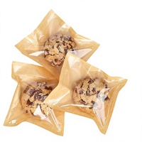 Sacs en papier kraft brun auto-scellants de qualité alimentaire, résistants à la graisse, pour biscuits, beignets, pâtisseries