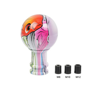 <span class=keywords><strong>Palanca</strong></span> <span class=keywords><strong>de</strong></span> <span class=keywords><strong>Cambios</strong></span> Manual para Coche, Diseño Graffiti Blanco Acrílico - Product Image 2