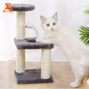 Oferta Anual: Árbol para Gatos con Hamaca y Rascador, Color Beige Gris Oscuro, para Gatos de Interior - Product Image 5