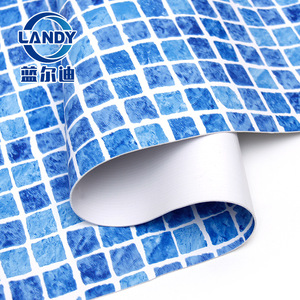 แผ่นเมมเบรนสำหรับสระว่ายน้ำ Landy ขนาด 1.5 ม. * 25 ม. ผลิตจาก PVC กันน้ำ ลายโมเสค - Product Image 2
