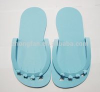 Sandales de plage et tongs pour hommes en EVA gaufré, moulées et découpées, écologiques, avec lanière tendance