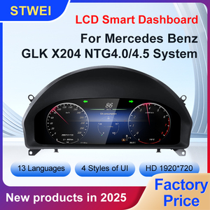หน้าจอแสดงผลดิจิตอล LCD ขนาด 12.3 นิ้ว สำหรับมาตรวัดความเร็วรถยนต์เมอร์เซเดสเบนซ์ GLK X204 ชุดอัพเกรด - Product Image 2