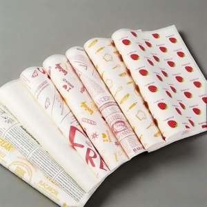 Papel encerado con diseño de periódico, papel para envolver alimentos, resistente a la grasa, revestimientos para bandejas, papel impermeable para picnic. - Product Image 1
