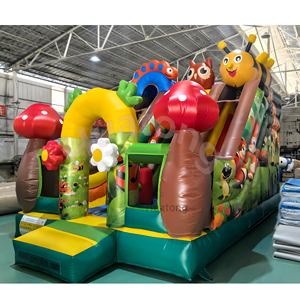 Castillo Inflable Comercial Personalizado para Exteriores Huatong, Tobogán Inflable con Temática de la Jungla de Abejas para Niños - Product Image 4