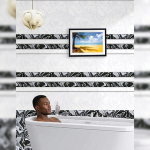European Style HD Printed Ceramic Wall Tiles 12x18 Inch Non Slip Glossy Glazed Firebrick Design - Product Image 4
