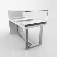 Aménagement de magasin d'optique avec éclairage, vitrine à lunettes, tiroirs pour opticien