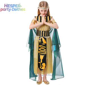 Disfraz de Halloween para Niñas HESPER, Disfraz de Faraón Egipcio Cleopatra, Vestido de Poliéster para Actuación y Baile - Product Image 3