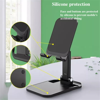 Support de téléphone Portable de bureau pliable, support de téléphone réglable pour le bureau, étui épais, support de téléphone convivial