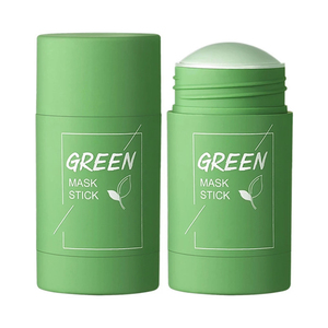 Etiqueta privada Orgánica Máscara de té verde Stick Vitamina C y arcilla blanqueadora purificadora de hierbas Barro facial para el cuidado de la piel de belleza - Product Image 1