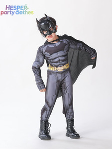 HESPER Disfraz de Murciélago Unisex para Niños, Traje de Vampiro Gris, Abrigo, Pantalones, Capa para Halloween, Navidad, Disfraz de Hombre Araña - Product Image 3