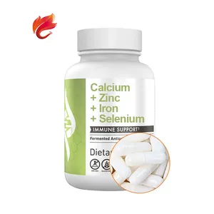 Suppléments nutritionnels Multi Minéraux Calcium + Zinc + Fer + Sélénium capsules