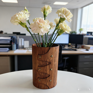 <span class=keywords><strong>Porte</strong></span>-stylo et <span class=keywords><strong>porte</strong></span>-<span class=keywords><strong>crayon</strong></span> <span class=keywords><strong>en</strong></span> <span class=keywords><strong>bois</strong></span> multifonctionnel Organisateur de bureau Accessoires Papeterie Cadeau pour l'organisation - Product Image 4