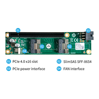 PCIe 4,0 X16 Riser Cable Adaptador Puerto Extensión Compatible RTX 4090 4080 4070 3090 GPUs Accesorios de computadora industrial Stock