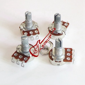 Donlis Potentiomètres de basse miniatures à axe fendu de 15 mm, base de 16 mm, valeurs 500K/250K, modèle RV16A-15, vente en gros en ligne - Product Image 3