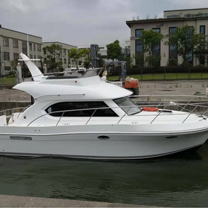 Yate de Lujo de Fibra de Vidrio <span class=keywords><strong>ZM</strong></span> de 11.1m y Barco de Pesca con Motor Fuera de Borda de 90HP, Control Remoto, Motor de Gasolina, Velocidad de 11.0 Nudos - Product Image 1