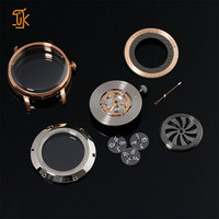 Montre mécanique OEM ODM automatique avec mouvement heures errantes 8215, bracelet en cuir en acier inoxydable or rose, marque privée OEM ODM