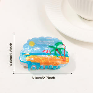 คลิปหนีบ<span class=keywords><strong>ผม</strong></span><span class=keywords><strong>ทรง</strong></span>เปลือกหอยสำหรับผู้หญิงคลิปหนีบ<span class=keywords><strong>ผม</strong></span>รูปปลาฉลามชายหาดฤดูร้อน - Product Image 4