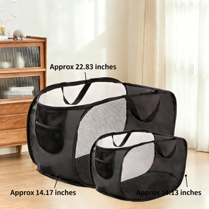 Faltbare Atmungsaktive Netz-Aufbewahrungstasche mit Griffen für Wohnheim, Badezimmer, Spielzeug und Kleidung Organizer-Tasche - Product Image 5