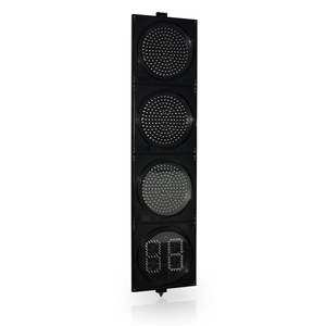 إشارة مرور LED حمراء وصفراء وخضراء مع مؤقت عد تنازلي رقمي 300 مم للممرات - Product Image 6