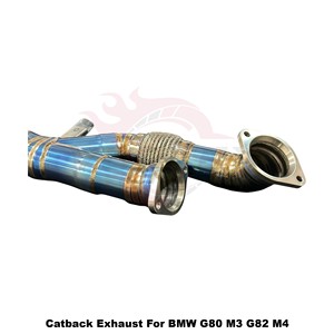 ท่อไอเสียแบบ Catback วาล์วควบคุมความยาวเท่ากัน Vortex Blue Titanium สำหรับ BMW M3 G80 M4 G82 S58 3.0T ปี 2021-2026 ชุดระบบปรับแต่งแบบติดตั้งได้โดยตรง - Product Image 6
