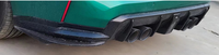 Pour BMW G82 G83 M4 2020-2026 Ailerons latéraux inférieurs de pare-chocs arrière en carbone sec style OEM 51128076449 51128076450