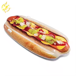 Matelas de <span class=keywords><strong>piscine</strong></span> gonflable en PVC au design original pour la dérive en forme de hot-dog et les divertissements aquatiques - Product Image 1
