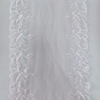 Dentelle florale écologique 32 cm en nylon multicolore pour la décoration de robes de mariée en gros