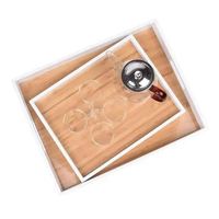Boîtes à thé en bois avec couvercle coulissant, boîte à thé en bois pour restaurants, boîtes à thé en bois en gros