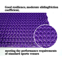 Revêtement de sol professionnel moderne pour gymnase, dalles emboîtables haute densité en SEBS, usage extérieur scolaire, amortissant, antidérapant, durable
