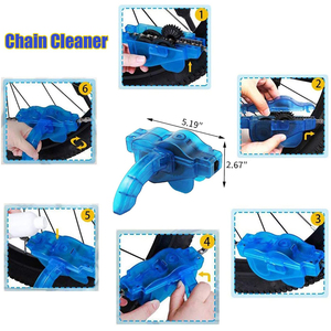 Top Selling 8 Pack <strong>Bike</strong> Chain Cleaner Brush Kit &amp; Motorcycle Bicycle Chain Cleaning Tire Tools Sprocket Brushes Kit - Product Image 3
