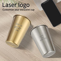YITIAN Usine 18/8 Acier Inoxydable 200ml 300ml 350ml 400ml 450ml 500ml 600ml Tasses à Bière Empilables Passe au Lave-Vaisselle