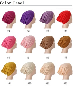 Prêt à Expédier Hijab Élégant Sous Casquette Fournisseur de Couleur Pure Lady Cotton Islamique Couvre-cou Sous Écharpe Hijab Cap - Product Image 3