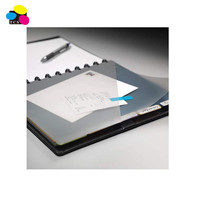 Dossier en papier coloré de design tendance, écologique, impression personnalisée, avec 5 intercalaires et pochette pour carnet