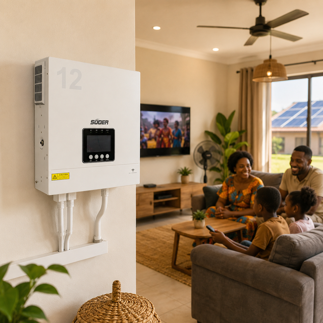 SUOER 12KW 48V DC Hybrid Solar Inverter AC Off-Grid Inverter LCD Display USB Manufactured WiFi MPPT Hybrid Inverter