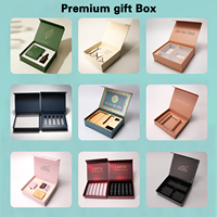 Boîte cadeau cosmétique rose premium avec fermeture magnétique, emballage de luxe personnalisé en carton pour maquillage et beauté