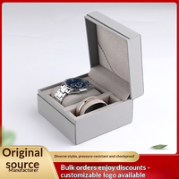 Boîte cadeau de bijoux haut de gamme personnalisée avec fermeture à rabat, en cuir, impression de logo personnalisée, modèle 25714
