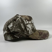 Casquette de baseball OEM brodée sur mesure en coton/polyester de haute qualité avec impression numérique par sublimation en arbre véritable, 5 panneaux, casquette de sport camouflage