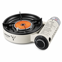 Réchaud de camping infrarouge portable en alliage d'aluminium monobloc, coupe-vent, à gaz butane, avec allumage par bouton, économe en énergie, le plus vendu