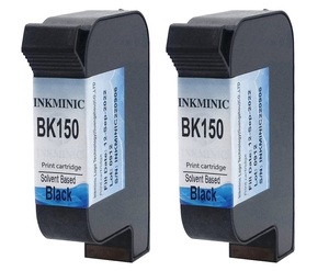 Cartouche d'encre BK150 TIJ noire à base de solvant, remplacement pour imprimante de codage portable Domino GX150i G20i G230i, séchage rapide, encre 42ml - Product Image 3