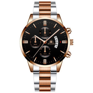 Custom Your Brand Logo Men'S Steel Band Watch Business Leisure Calendar Men'S Quartz Watch - Product Image 6
