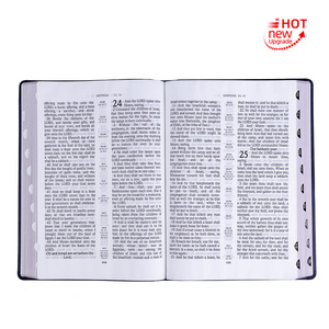 Nuovo Design Bibbia Spagnola con Copertina Morbida Nera Personalizzabile con Logo, Versione Internazionale in Vera Pelle - Product Image 3