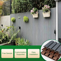 Revêtement extérieur imperméable durable de haute qualité Panneau mural WPC pour les projets de décoration de façade de villa moderne