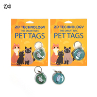 Etiqueta NFC Personalizada para Mascotas con Paquete NXP NTAG 213, Código QR, Llavero NFC para Mascotas con Identificación para Rastreo de Mascotas